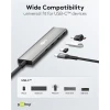 USB-хаб Goobay Slim 4-портовый USB-C на USB-C 5 Gbit/s Grey (4040849765643)