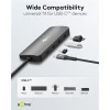 USB-хаб Goobay Slim 4-портовий USB-C на USB-C 10 Gbit/s Grey (4040849765650)