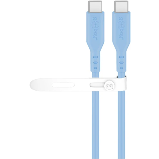 Кабель Goobay USB-C 1,5 м Blue (4040849777417)