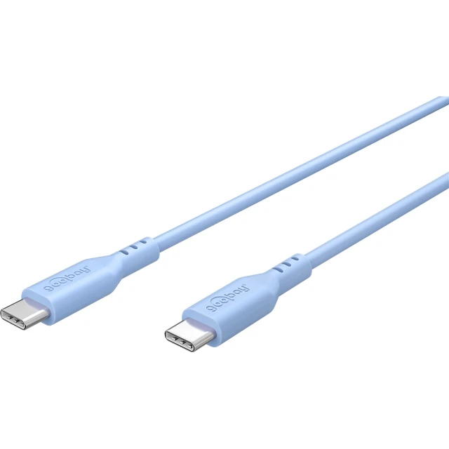 Кабель Goobay USB-C 1,5 м Blue (4040849777417)
