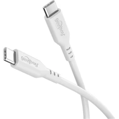 Кабель Goobay USB-C силіконовий 1,5 м White (4040849777431)
