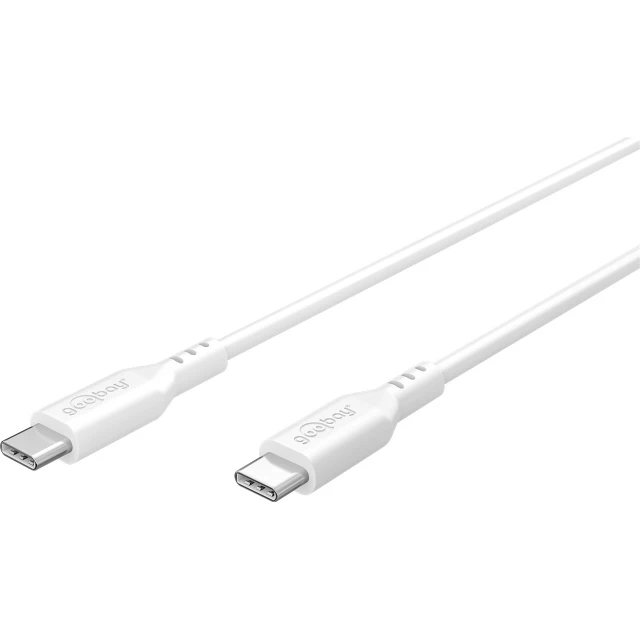Кабель Goobay USB-C силиконовый 1,5 м White (4040849777431)