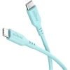 Кабель Goobay USB-C силіконовий 1,5 м Turquoise (4040849777448)