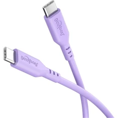 Кабель Goobay USB-C силіконовий 1,5 м Purple (4040849777455)