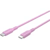 Кабель Goobay USB-C силіконовий 1,5 м Pink (4040849777462)