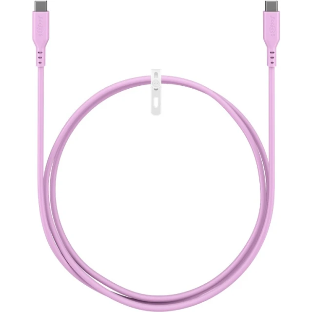Кабель Goobay USB-C силіконовий 1,5 м Pink (4040849777462)
