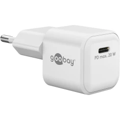 Мережевий зарядний пристрій Goobay 20 Вт USB-C PD GaN Nano (4040849791512)