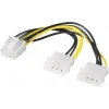 Адаптер живлення Goobay 4-pin Molex to 8-pin PCI-E (4040849932410)