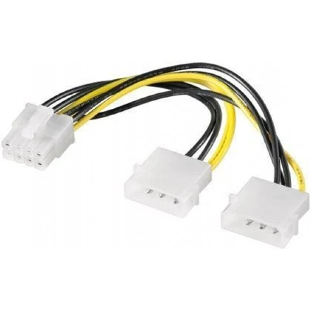 Адаптер живлення Goobay 4-pin Molex to 8-pin PCI-E (4040849932410)