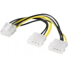 Адаптер живлення Goobay 4-pin Molex to 8-pin PCI-E (4040849932410)