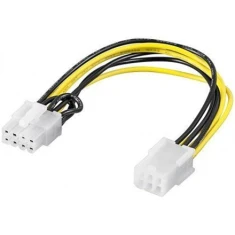 Кабель живлення Goobay 6-pin PCI Express (M) – 8-pin PCI Express (F) 19,5 см (4040849936357)