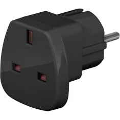 Подорожній адаптер Goobay 2500 Вт Black (4040849942716)