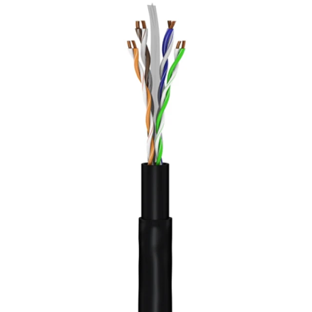 Мережевий кабель Goobay CAT 6 Outdoor U/UTP 30 м Black (4040849943935)