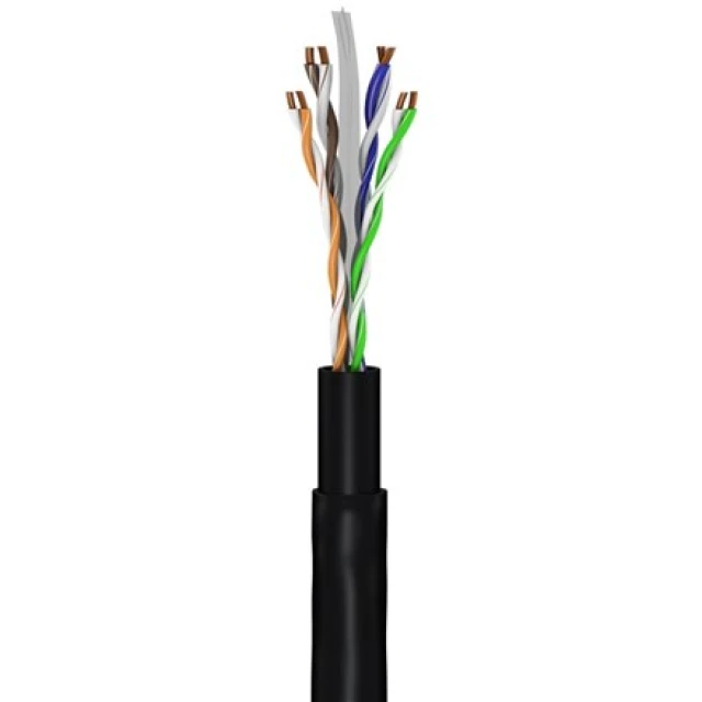 Мережевий кабель Goobay CAT 6 Outdoor U/UTP 30 м Black (4040849943935)