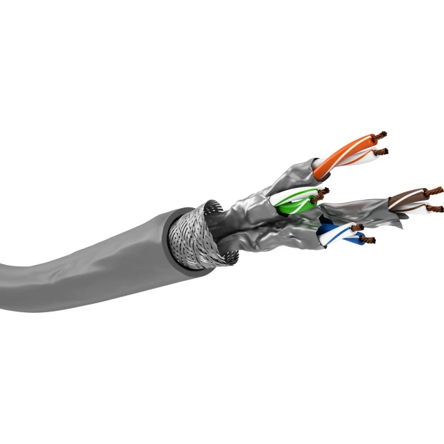 Мережевий кабель Goobay CAT 6A S/FTP 50 м Grey (4040849960932)