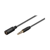 Подовжувач аудіо Goobay 3,5 мм mini-jack 5 м Black (4040849971228)