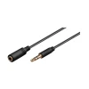 Подовжувач аудіо Goobay 3,5 мм mini-jack 5 м Black (4040849971228)