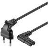 Кабель живлення Goobay Europlug (CEE 7/16) — IEC 60320 C7 2 м Black (4040849973505)