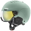 Гірськолижний шолом UVEX Wanted Visor 58-61 см L Green (4043197378060)