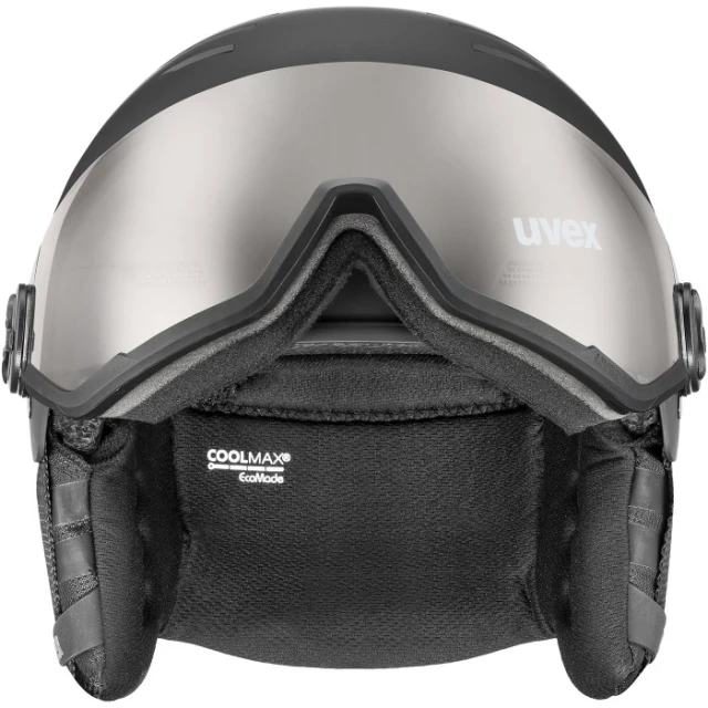 Гірськолижний шолом UVEX Wanted Visor Pro V Matte Black (4043197379524)