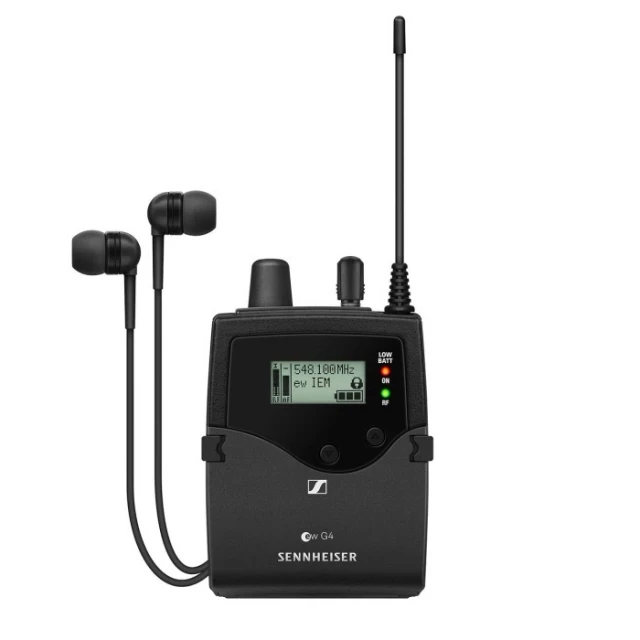 Мікрофонна радіосистема Sennheiser EK IEM G4-A1 стереофонічний міні-приймач 470–516 МГц (4044155262735)