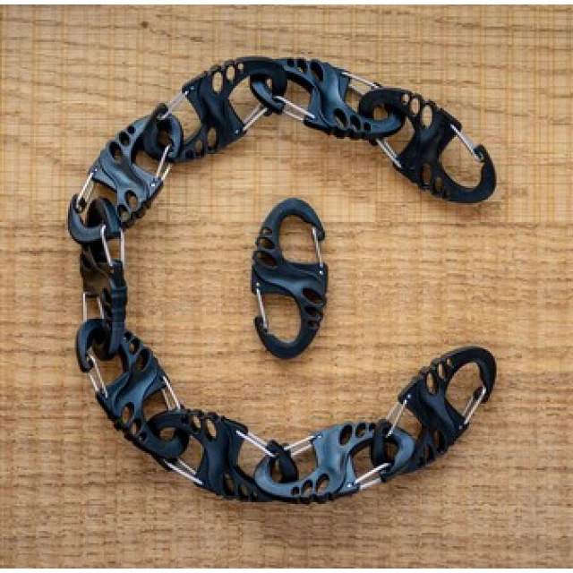 Набір карабінів MIL-TEC S-Hook Black (4046872397721)