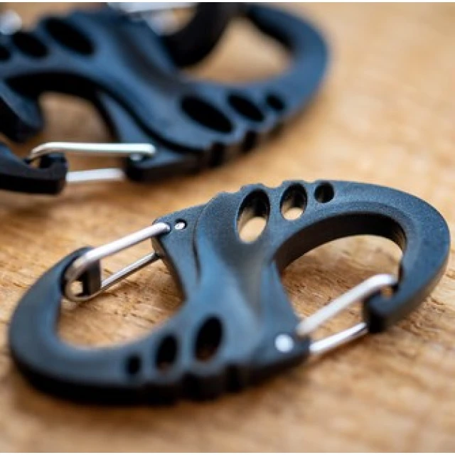 Набір карабінів MIL-TEC S-Hook Black (4046872397721)
