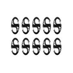 Набір карабінів MIL-TEC S-Hook Black (4046872397721)