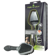 Двостороння щітка для догляду FURMINATOR Dual Grooming Brush (4048422141310)