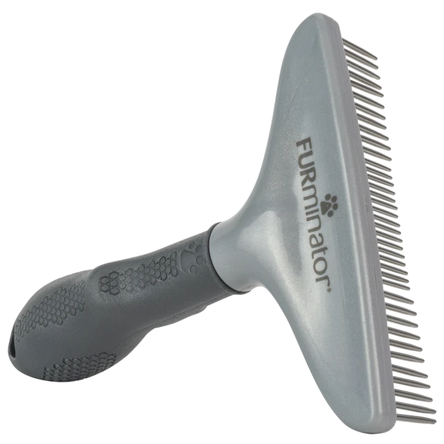 Скребок широкий для собак і котів FURMINATOR з густою шерстю (4048422141341)