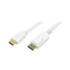 Кабель LogiLink DisplayPort – HDMI 2 м White (4052792002362)