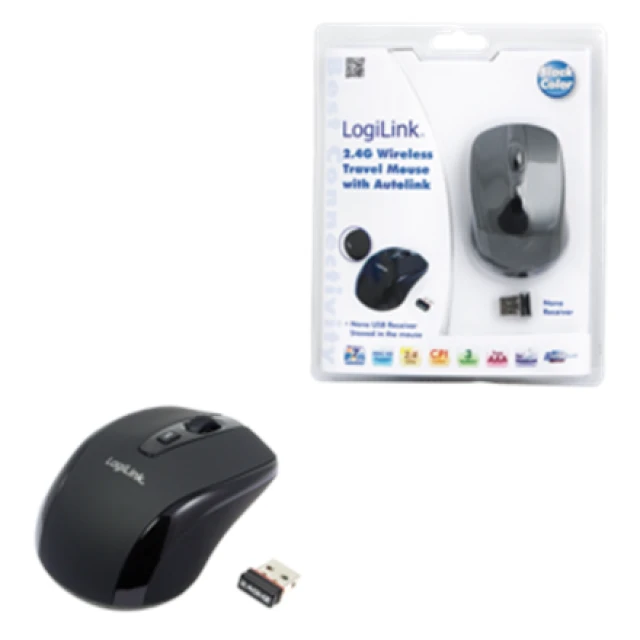 Миша LogiLink ID0031 бездротова оптична міні Black (4052792004151)