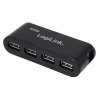 USB-хаб LogiLink USB 2.0 4 порти з блоком живлення Black (4052792004410)