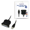 Адаптер LogiLink USB-A на LPT DB25 1,8 м (4052792005738)