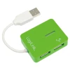 USB-хаб LogiLink 4 порти USB 2.0 Smile Green (4052792007831)