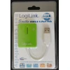 USB-хаб LogiLink 4 порти USB 2.0 Smile Green (4052792007831)
