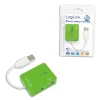 USB-хаб LogiLink 4 порти USB 2.0 Smile Green (4052792007831)
