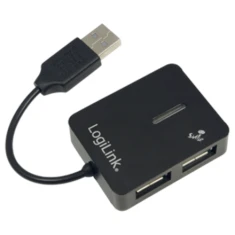 USB-хаб LogiLink USB 2.0 4 порти Black (4052792007848)