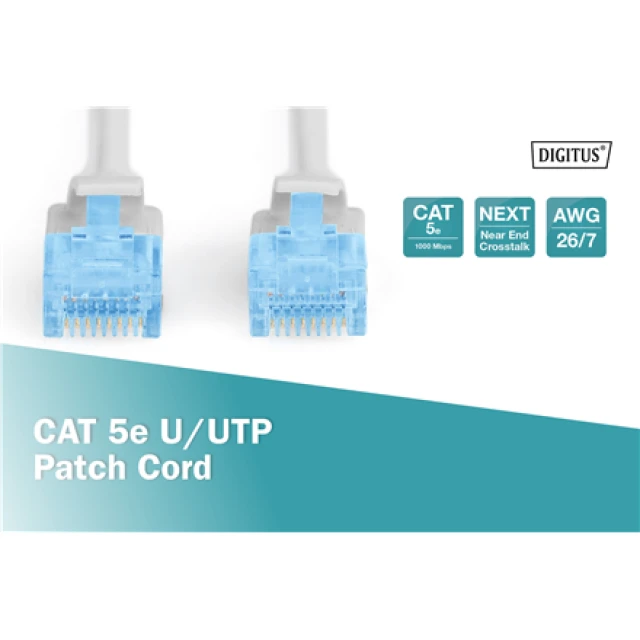 Патч-корд ACC Digitus DK-1512-050 CAT 5e UTP 5 м Grey (4052792013771)
