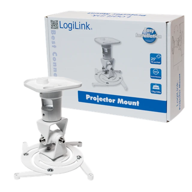 Крепление для проектора LogiLink BP0003 потолочное 220 мм White (4052792030464)