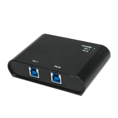 Перемикач LogiLink USB 2 порти Black (4052792030822)