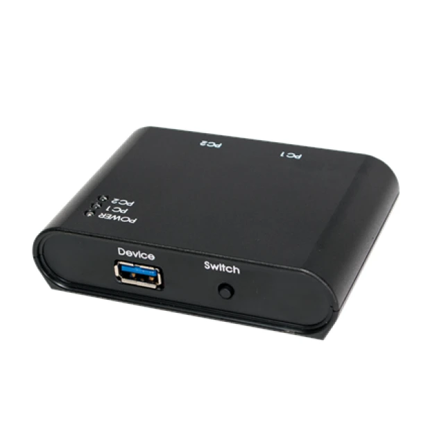 Перемикач LogiLink USB 2 порти Black (4052792030822)