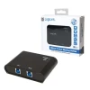 Перемикач LogiLink USB 2 порти Black (4052792030822)
