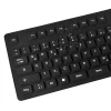 Клавіатура LogiLink ID0019A гнучка водонепроникна USB + PS/2 німецька розкладка Black (4052792038965)