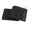 Клавіатура LogiLink ID0019A гнучка водонепроникна USB + PS/2 німецька розкладка Black (4052792038965)