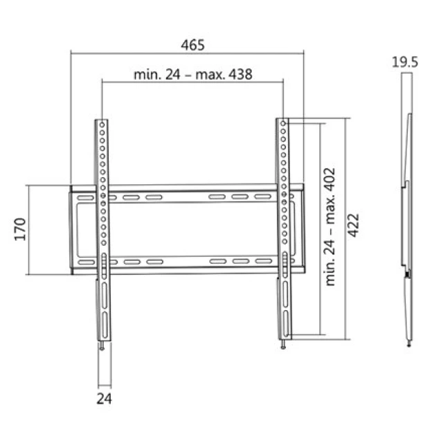 Крепление для телевизора LogiLink BP0009 32-55