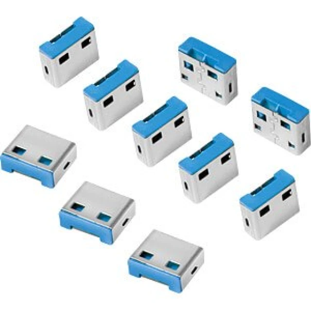 Замки для ноутбука LogiLink AU0046 10 шт Blue (4052792045154)