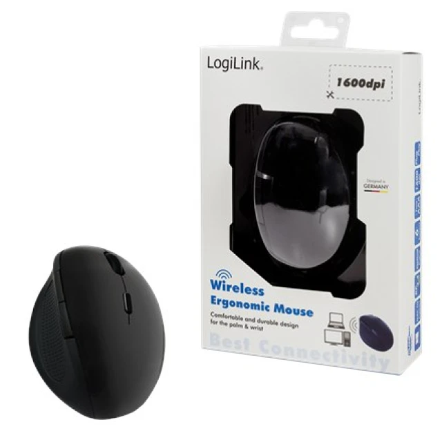 Миша LogiLink ID0139 бездротова Black (4052792045352)