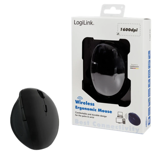 Миша LogiLink ID0139 бездротова Black (4052792045352)