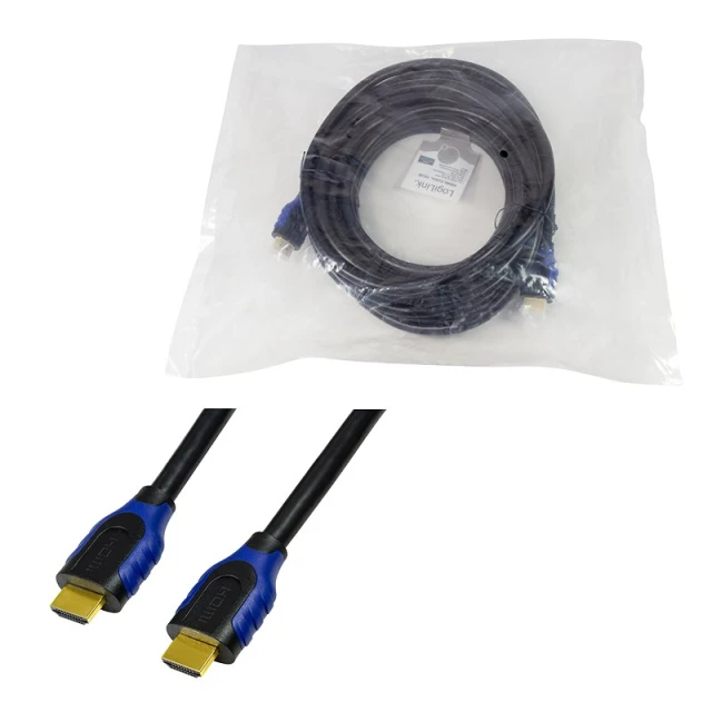 Кабель LogiLink HDMI – HDMI High Speed with Ethernet 10 м Black (4052792045499)